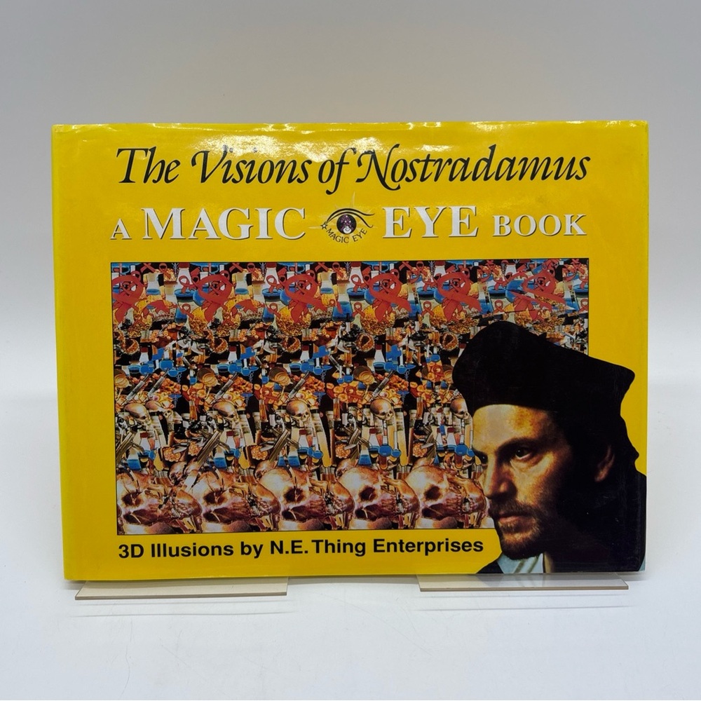 Lot of 6 Magic Eye Hardcover Softcover Books - 1-3, Gallery, Nostradamus Tricks - Picture 6 of 9